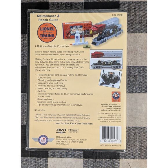 Maintenance & Repair for Lionel Electric Trains & Accessories DVD NEW - Picture 3 of 6